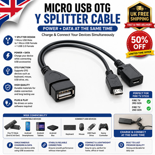 Micro usb otg - y, cable